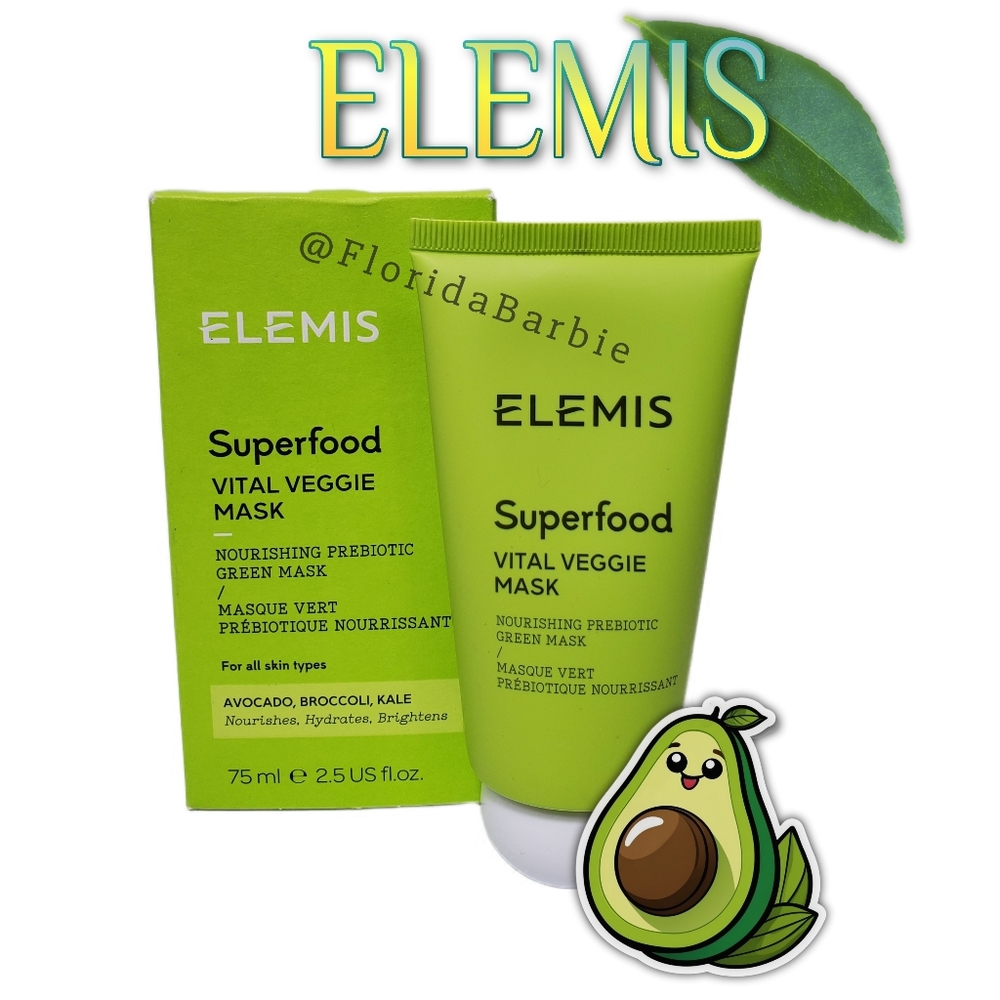 ELEMIS Superfood Vital Veggie Full Size New in Box Skincare Mask